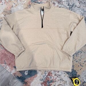 Men's The North Face Beige Half-Zip Sweater Size XL NWOT